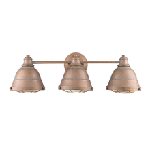  7312-BA3 CP - Bartlett CP 3 Light Bath Vanity in Copper Patina